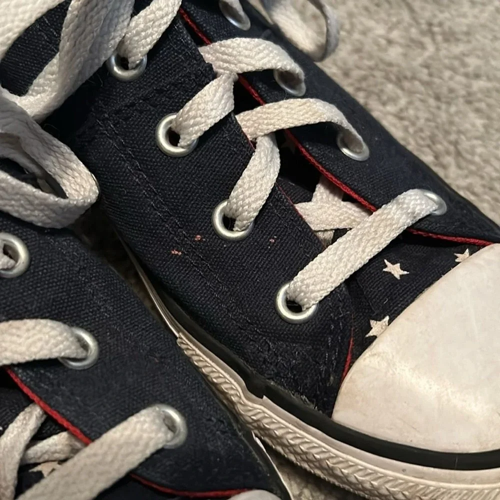 Converse Navy/Red Chuck Taylor Shoes American red white blue stars / stripes‎ Y3